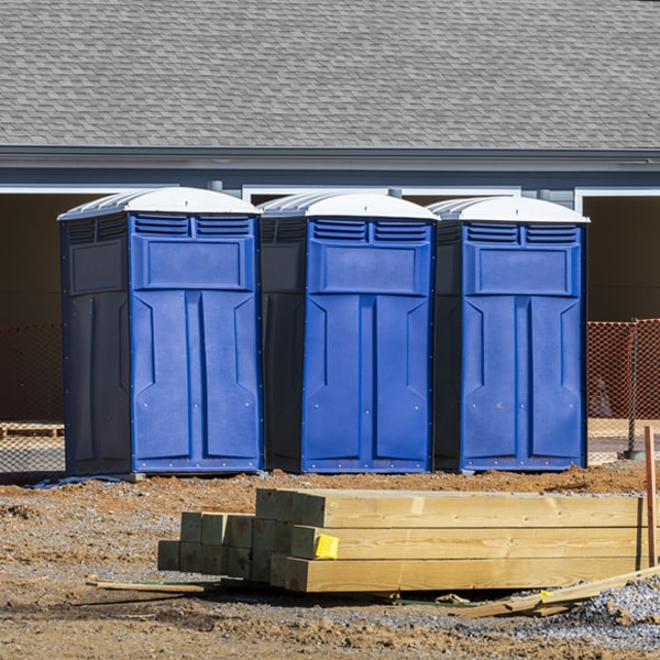 how often are the porta potties cleaned and serviced during a rental period in Kosciusko MS